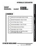 New Holland E385B, E385BLC Hydraulic Excavator Service Repair Manual PDF Download