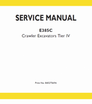 New Holland E385C Tier 4 Crawler Excavator Service Repair Manual PDF Download