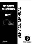 New Holland EC215 Excavator Service Repair Manual PDF Download
