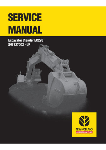 New Holland EC270 Crawler Excavator Service Repair Manual PDF Download