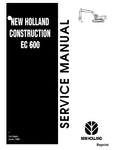 New Holland EC600 Crawler Excavator Service Repair Manual PDF Download