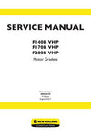 New Holland F140B VHP, F170B VHP, F200B VHP Motor Graders Service Repair Manual PDF Download