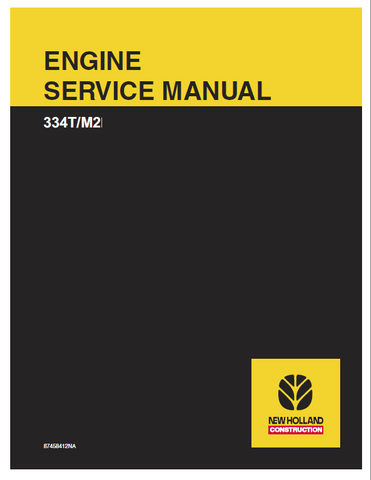 New Holland F4CE0354A 334T M2 Engine Service Repair Manual PDF Download