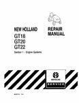 New Holland GT18, GT20, GT22 Mower Tractor Service Repair Manual PDF Download