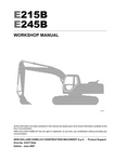 New Holland Kobelco E215B, E245B Crawler Excavator Service Repair Manual PDF Download