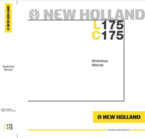 New Holland L175, C175 Skid Steer Service Repair Manual PDF Download