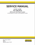 New Holland L218, L220 Tier 4B Final Skid Steer Service Repair Manual PDF Download