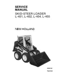 New Holland L451, L452, L454, L455 Skid Steer Loader Service Repair Manual PDF Download