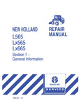 New Holland L565, LX565, LX665 Skid Steer Loader Service Repair Manual PDF Download