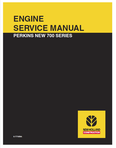 New Holland Perkins 700 Series Engine Service Repair Manual PDF Download