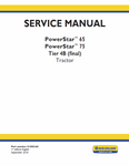 New Holland Power Star 65, 75 Tier 4B Final Tractor Service Repair Manual PDF Download
