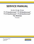 New Holland T7.175, T7.190, T7.210, T7.225 Tractor Service Repair Manual PDF Download