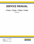 New Holland T7030, T7040, T7050, T7060 Tractor Service Repair Manual PDF Download