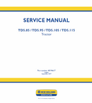 New Holland TD5.85, TD5.95, TD5.105, TD5.115 Tractor Service Manual PDF Download
