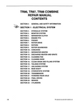New Holland TR86, TR87, TR88 Combine Service Repair Manual PDF Download