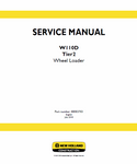 New Holland W110D Tier 2 Wheel Loader Service Repair Manual PDF Download