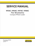New Holland W50C, W60C, W70C, W80C Tier 4A (Interim) Compact Wheel Loader Service Repair Manual PDF Download
