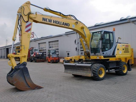 New Holland WE190, WE210 and WE230 Wheeled Excavators Service Repair Manual PDF Download