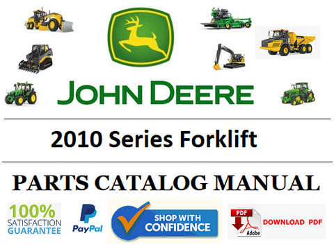 PC1087 PARTS CATALOG MANUAL - JOHN DEERE 2010 Series Forklift Official PDF Download