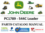 PC1789 PARTS CATALOG MANUAL - JOHN DEERE 544C Loader Official PDF Download