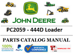 PC2059 PARTS CATALOG MANUAL - JOHN DEERE 444D Loader Official PDF Download