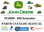 PC2094 PARTS CATALOG MANUAL - JOHN DEERE 595 Excavator BEST PDF