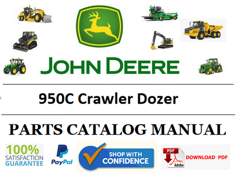 PC2884 PARTS CATALOG MANUAL - JOHN DEERE 950C Crawler Dozer BEST PDF