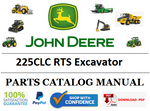 PC9301 PARTS CATALOG MANUAL - JOHN DEERE 225CLC RTS Excavator PDF Download