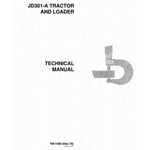 TM1088 SERVICE REPAIR TECHNICAL MANUAL - JOHN DEERE 301A UTILITY CONSTRUCTION TRACTOR & LOADER DOWNLOAD