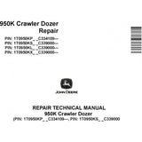 TM14360X19 REPAIR TECHNICAL MANUAL - JOHN DEERE 950K CRAWLER DOZER DOWNLOAD