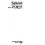 TM1471 SERVICE REPAIR TECHNICAL MANUAL - JOHN DEERE 12PB 12PC 12SB 14PB 14PT 14PZ 14SB 14SC 14SE 14ST 14SX 14SZ WALK-BEHIND MOWERS DOWNLOAD