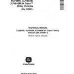 TM150119 SERVICE REPAIR TECHNICAL MANUAL - JOHN DEERE XUV855E XUV855M, XUV855M S4 GATOR UTILITY VEHICLES DOWNLOAD