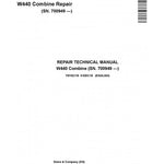 TM152119 SERVICE REPAIR TECHNICAL MANUAL - JOHN DEERE W440 COMBINE (SN.700949-) DOWNLOAD