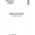 TM152219 DIAGNOSTIC TECHNICAL MANUAL - JOHN DEERE W440 COMBINE (SN.700949-) DOWNLOAD