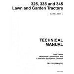 TM1760 SERVICE REPAIR TECHNICAL MANUAL - JOHN DEERE 325, 345, 335 LAWN AND GARDEN TRACTORS DOWNLOAD