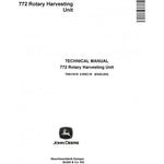 TM411619 SERVICE REPAIR TECHNICAL MANUAL - JOHN DEERE 772 ROTARY HARVESTING UNIT DOWNLOAD